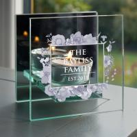 Personalised Soft Watercolour Mirrored Glass Tea Light Candle Holder Extra Image 2 Preview